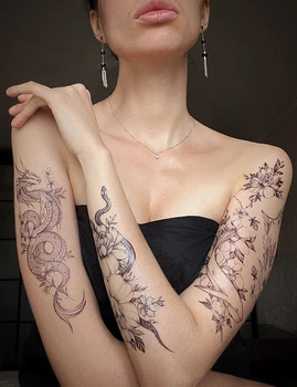 Тимчасовий тату "Небезпечне кохання" - Arley Sign Тимчасовий тату "Небезпечне кохання" (1шт) (943522-0-2)