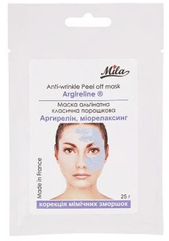 Маска альгинатная классическая порошковая "Аргирелин, миорелаксинг" Mila Anti-Wrinkle Peel Off Mask 200g (720796-974156-2)