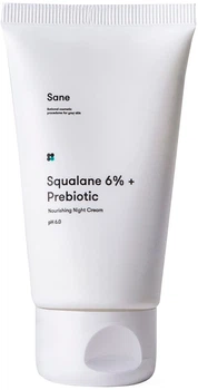 Ночной крем для лица с пребиотиком и скваланом Sane Squalane 6% + Prebiotic Nourishing Night Cream pH 6.0 40ml (921918-850990-2)