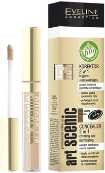 Жидкий корректор с аппликатором 2в1 Eveline Cosmetics Art Professional Make-up Face Concealer 2in1 04 - Light (7 мл) (440303-925470-2)