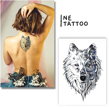 Тимчасовий тату "Сніговий вовк" - Ne Tattoo Тимчасовий тату "Сніговий вовк" (1шт) (982383-0-2)