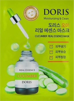 Ампульна маска для обличчя з огірковим екстрактом Doris Cucumber Real Essence Mask 25ml (25ml) (912418-856855-2)