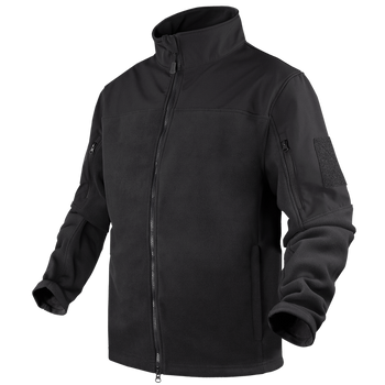Тактическая флисовая куртка Condor BRAVO FLEECE JACKET 101096 Small, Чорний
