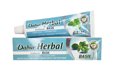 Зубна паста для щоденного використання Dabur Herbal Basil 100 мл (5022496101301)