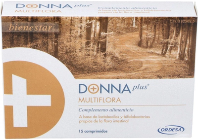 Дієтична добавка DonnaPlus Multiflora 15 таблеток (8426594074555)