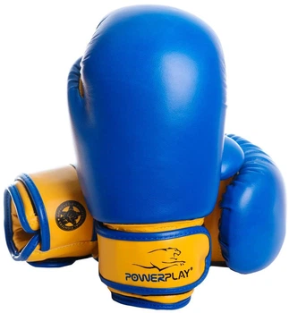 Перчатки боксерские PowerPlay 3004 JR 8 унций Blue/Yellow (PP_3004JR_8oz_Blue/Yellow)
