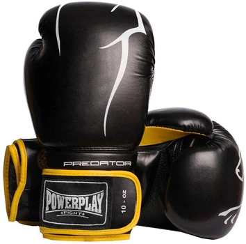 Боксерские перчатки PowerPlay 3018 14 унций Black/Yellow (PP_3018_14oz_Black/Yellow)