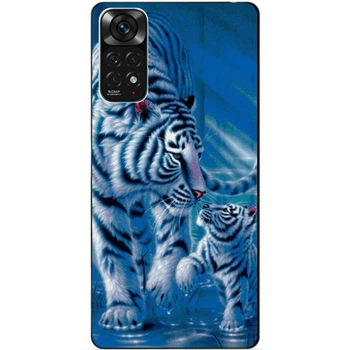 Чехол силиконовый бампер Candy для Xiaomi Redmi Note 11S / Note 11 с рисунком Тигры