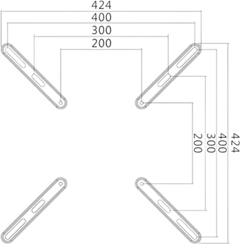 Адаптер VESA Logilink BP0029 do 400x400 (4052792042788)