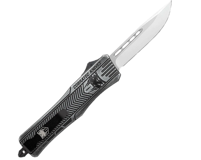 Складной Пружинный Нож CobraTec Medium CTK-1 Drop-Point Черный 06CT059