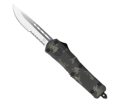 Складной Пружинный Нож CobraTec Medium FS-3 OTF Dagger Urban Multi-Cam 06CT131