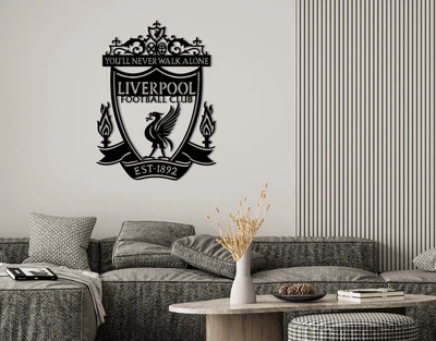 Декоративне панно на стіну з дерева Upwood Decor Ліверпуль Liverpool 46.9 х 35 см black