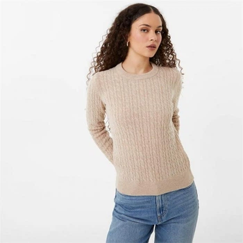 Светр Jack Wills Tinsbury Merino Wool Blend Cable Knitted Jumper Camel, XXS (40) (11871488)