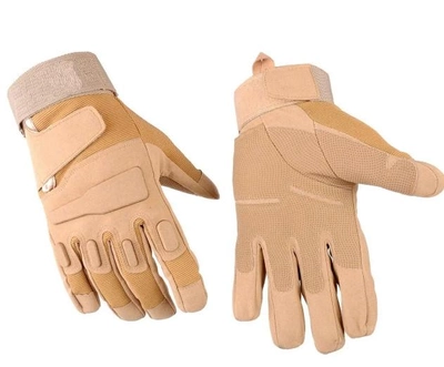 Перчатки защитные полнопалые на липучке FQ16S003 Песочный L (Kali)