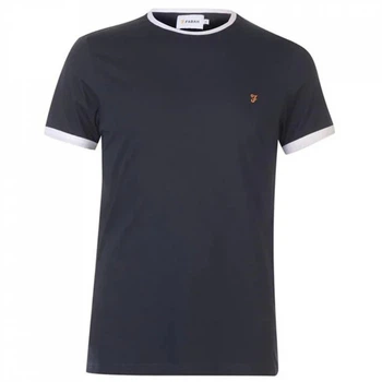 Футболка Farah Groves Ringer Navy 412, M (46) (11864105)