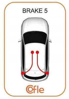 Трос ручника COFLE 106795 Renault Grand Scenic, Scenic 364000002R