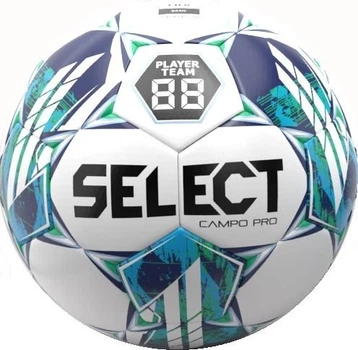 Мяч футбольный Select FB Campo PRO v23 Бело-зеленый 5 (387456-931 5)