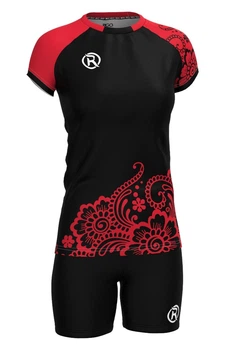 Форма волейбольная женская RIGO FLEX Black-Red M