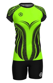 Форма волейбольна жіноча RIGO GRIFFIN Black-Neongreen 2XL