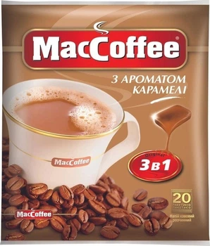 Кофейный напиток 3в1 MacCoffee с ароматом карамели 18 г x 20 шт
