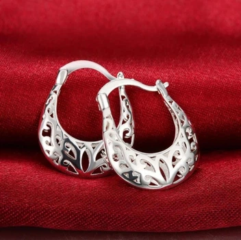 Сережки срібло кільця невеликі silver original ошатні vintage бохо 1132