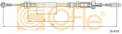 Трос ручника COFLE 104723 Fiat Ducato; Citroen Jumper; Peugeot Boxer 1336889080, 4745V6