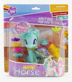 Игровой набор Пони с аксессуарами Lovely Horse Голубой