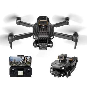 Квадрокоптер XKJ P8 Pro Carbon – дрон с 8K и HD камерами , GPS, FPV, предотвращение помех, до 2 км, до 20минут в кейсе