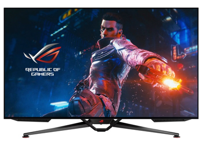 Монітор 47.53' Asus ROG Swift PG48UQ, Black, OLED, 3840x2160 (16:9), 0.1 мс, 138 Гц, 450 кд/м², 135 000:1, 178°/178°, 4xHDMI/DP, 4xUSB 3.2, 2x10 Вт + 15 Вт, VESA 300x300 мм, DCI-P3 - 98% / sRGB - 133%, G-SYNC Compatible (90LM0840-B01970