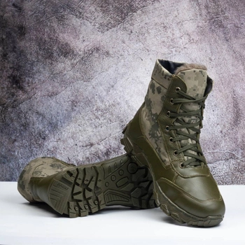 Демисезонные Берцы Тактические Ботинки Мужские Кожаные 50р (34 см) MBD-000041-RZ50