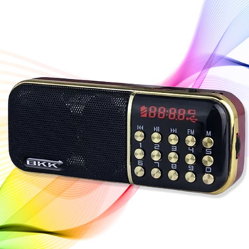 Компактный портативный FM радиоприемник карманный ФМ радио проигрыватель на аккумуляторе с USB ЮСБ