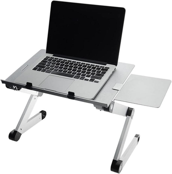 Портативний столик VHG S73 з охолодженням для ноутбука Laptop Table, Silver