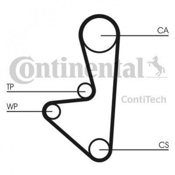 Комплект ГРМ Contitech CT607K1 Citroen Xsara, Berlingo; Peugeot 307, 306, Partner, 206 83103, 83114, 083103