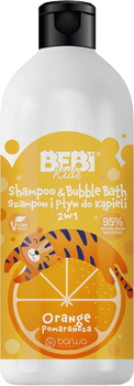 Szampon dla dzieci i pianka do kąpieli Barwa Cosmetics Bebi Kids Shampoo Orange 500 ml (5902305005078)