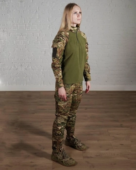 Женская военная форма на флисе рип-стоп убакс со штанами р. XL Мультикам