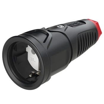Розетка резинова PCE до 16A/250V/2P+E/IP20 виробник PCE 2510-srw