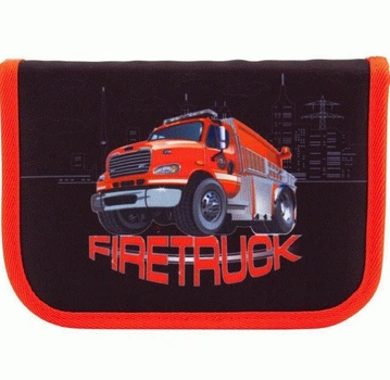 Пенал твердий одинарний 621 Firetruck 20х14 х 3.5 см Kite