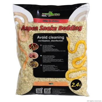 Субстрат з тополі Repti-Zoo Aspen Snake Bedding 2,4 л (SB001) для змій та копаючих рептилій