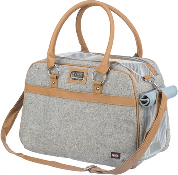 Сумка-переноска для собак и кошек Trixie Helen Carrier 19 х 28 x 40 см до 10 кг Бежевая с серым (4011905362533)