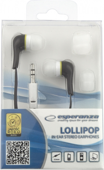 Słuchawki Esperanza In-Ear EH146K Czarny (5901299904879)