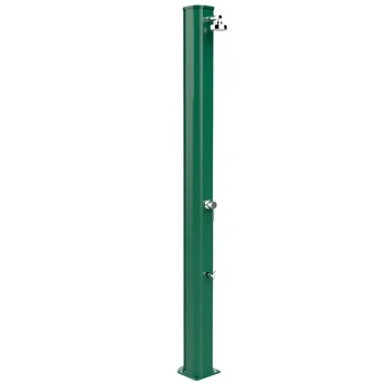 Душ солнечный Aquaviva Big Jolly алюминиевый с мойкой для ног, Green A320/6016, 35 л