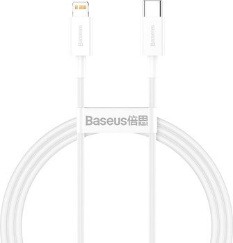 Kabel Baseus Superior Series Fast Charging Type-C do Lightning PD 20W 1 m Biały (CATLYS-A02)