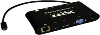 Док-станція Port Designs USB Type-C 11 портів Black (3567049019068)
