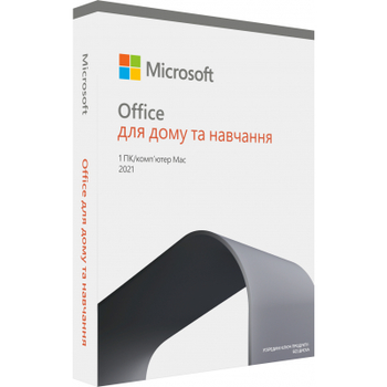 Офісне програмне забезпечення Microsoft Office Home and Student 2021 Ukrainian CEE Only Medialess (79G-05435)
