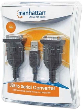 Перехідник Manhattan USB A - 2 x COM (RS232) 45 см (766623205153)