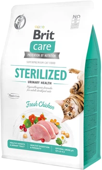Сухий корм для кішок Brit Care Cat GF Sterilized Urinary Health для стерилізованих з куркою