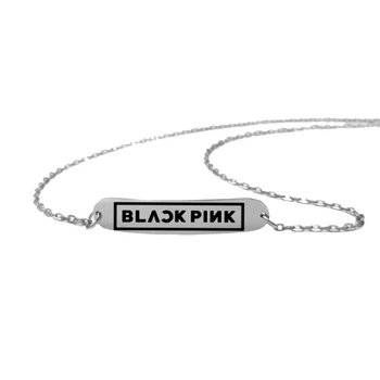 Браслет с гравировкой Bioworld Black Pink на застежке (23007)