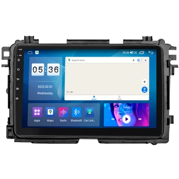 Штатная магнитола Lesko для Honda HR-V II Рестайлинг 2018-н.в. 9" 2/32Gb CarPlay 4G Wi-Fi GPS Prime Хонда