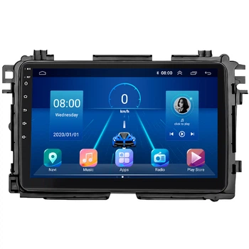 Штатная магнитола Lesko для Honda HR-V II Рестайлинг 2018-н.в. экран 9" 2/32Gb 4G Wi-Fi GPS Top Хонда
