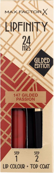 Стійка помада з бальзамом Max Factor Lipfinity Gilded Edition 147 Gilded Passion 4.2 мл (3616305242501)